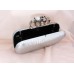 Evening Bag - Skull & Stone Knuckle Clutch Bags - Silver - BG-EHP7017SV